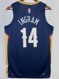 22-23 Pelicans INGRAM #14 Royal Blue Top Quality Hot Pressing NBA Jersey