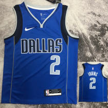 Dallas Mavericks IRVING #2 Blue Away Top Quality Hot Pressing NBA Jersey