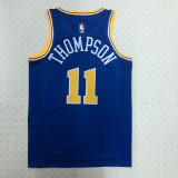 22-23 WARRIORS THOMPSON #11 Blue Top Quality Hot Pressing NBA Jersey (Retro Logo)