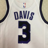 22-23 LAKERS DAVIS #3 White City Edition Top Quality Hot Pressing NBA Jersey