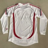 2006-2007 ACM Away White Long Sleeve Retro Soccer Jersey(带决赛小字)