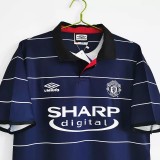 1999-2000 Man Utd Away Retro Soccer Jersey