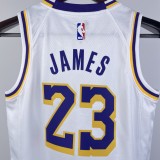 2023 LAKERS JAMES #23 White Top Quality Hot Pressing Kids NBA Jersey