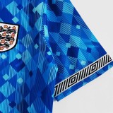 1990 England Third Blue Retro Soccer Jersey