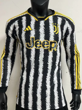 23-24 JUV Home Long Sleeve Player Version Soccer Jersey