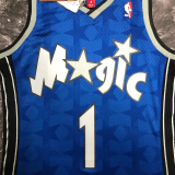 2001 Magic MCGRADY #01 Blue Retro Top Quality Hot Pressing NBA Jersey