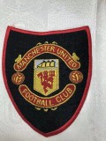 1999 Manchester United White Retro Soccer Jersey