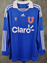 2011 Universidad De Chile Home Long Sleeve Retro Soccer Jersey(背后带广告)
