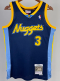 2006-07 Nuggets IVERSON #3 Royal Blue Retro Top Quality Hot Pressing NBA Jersey