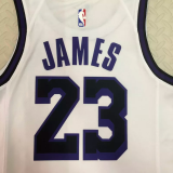 22-23 LAKERS JAMES #23 White City Edition Top Quality Hot Pressing NBA Jersey