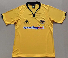 2010 Wolves Fluorescent Yellow Retro Soccer Jersey