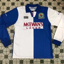 1994-1995 Blackburn Home Long Sleeve Retro Soccer Jersey