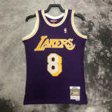 1996-97 LAKERS BRYANT #8 Purple Retro Top Quality Hot Pressing NBA Jersey