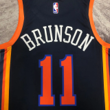 22-23 KNICKS BRUNSON #11 Black Top Quality Hot Pressing NBA Jersey (Trapeze Edition)