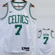 22-23 CELTICS BROWN #7 White Top Quality Hot Pressing NBA Jersey
