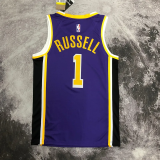 LAKERS RUSSELL #1 Purple Top Quality Hot Pressing NBA Jersey (Trapeze Edition)