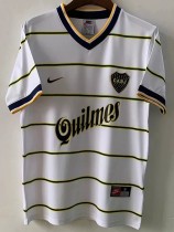 1999 Boca Juniors Away White Retro Soccer Jersey