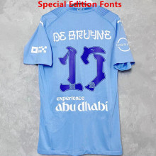 23-24 Man City Home 1:1 Special Edition Fonts Fans Soccer Jersey