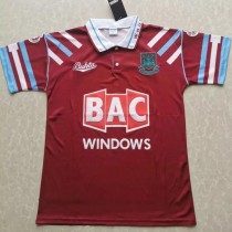 1991-1992 West Ham Home Retro Soccer Jersey