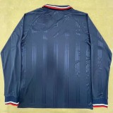 Bayern Blue Long Sleeve Retro Soccer Jersey