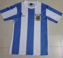 1985 Argentina Home Retro Soccer Jersey