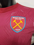 23-24 West Ham Home Player Version Soccer Jersey