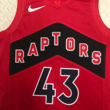 22-23 Raptors SIAKAM #43 Red Top Quality Hot Pressing NBA Jersey