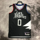 22-23 Clippers WESTBROOk #0 Black Top Quality Hot Pressing NBA Jersey (Trapeze Edition)