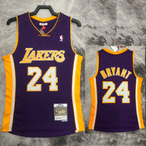 2009 LAKERS BRYANT #24 Purple Retro Top Quality Hot Pressing NBA Jersey