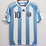 2010 Argentina Home Retro Soccer Jersey