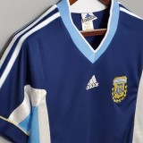 1998 Argentina Away Retro Soccer Jersey