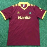 1991-1992 Roma Home Retro Soccer Jersey