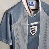 1996 England Away Retro Soccer Jersey