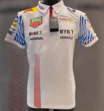 2023 F1 Red Bull White New Pattern Short Sleeve Racing Suit