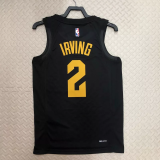 22-23 Cleveland Cavaliers IRVING #2 Black Top Quality Hot Pressing NBA Jersey (Trapeze Edition)