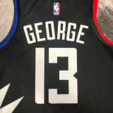 22-23 Clippers GEORGE #13 Black Top Quality Hot Pressing NBA Jersey (Trapeze Edition)