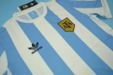 1978 Argentina Home Retro Soccer Jersey