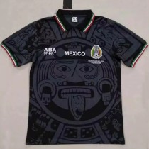 1998 Mexico Black Retro Soccer Jersey