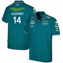2023 F1 Aston Number 14 New Pattern Short Sleeve Racing Suit