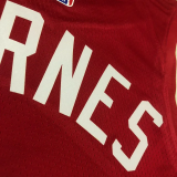 22-23 Raptors BARNES #4 Red Top Quality Hot Pressing NBA Jersey