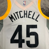 22-23 JAZZ MITCHELL #45 White Top Quality Hot Pressing NBA Jersey