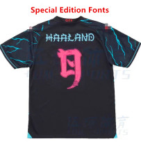 23-24 Man City Third 1:1 Special Edition Fonts Fans Soccer Jersey