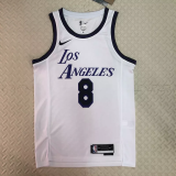 22-23 LAKERS JAMES #6 White City Edition Top Quality Hot Pressing NBA Jersey