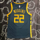 2018 WARRIORS WIGGINS #22 Black Gray Top Quality Hot Pressing NBA Jersey
