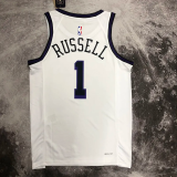22-23 LAKERS RUSSELL #1 White City Edition Top Quality Hot Pressing NBA Jersey