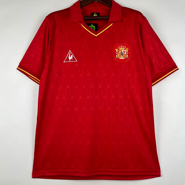 1988-1991 Spain Home Retro Soccer Jersey