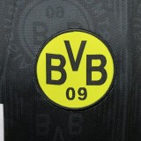 1996-1997 Dortmund Away Black Retro Soccer Jersey