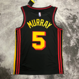 HAWKS MURRAY #5 Black Top Quality Hot Pressing NBA Jersey (Trapeze Edition)