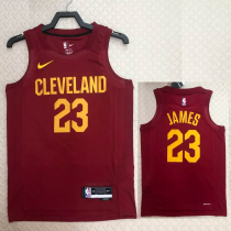 22-23 Cleveland Cavaliers JAMES #23 Red Top Quality Hot Pressing NBA Jersey