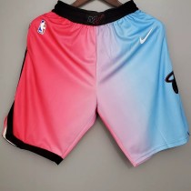New Miami Heat City Edition Pink Blue Gradient Color Top Quality NBA Pants
